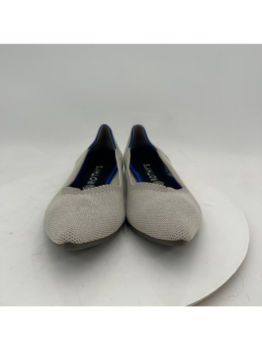 Rothy’s The Point Women Size 10 Grey Ballet Flat Slip On Loafer Comfort Shoes - Picture 2 of 11